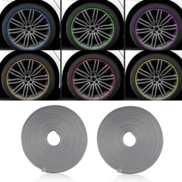 Car Wheel TPE Protection Ring Bumper Decoration - Gray - 1