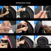 Car Wheel TPE Protection Ring Bumper Decoration - Gray - 5
