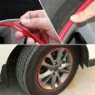 2 Rolls Car Wheel TPE Protection Ring Bumper Decoration - Orange - 4