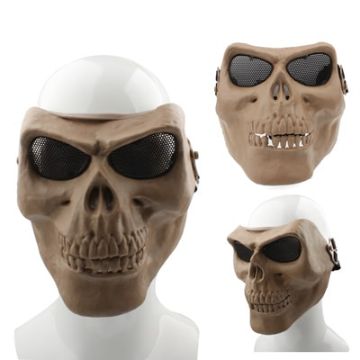 High Intensity Evil Facepiece Skeleton Anti BB Bomb Face Mask (Brown) - 1
