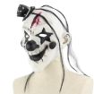 Latex Devil Clown Frightened Mask with Hair for Halloween Festival Party - 3