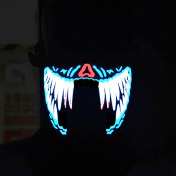 Picture of FG-MA-02 Halloween Mask Voice Control LED Cold Light Terror Cosplay Mask