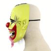 Halloween Festival Party Latex Green Face Clown Frightened Mask - 4