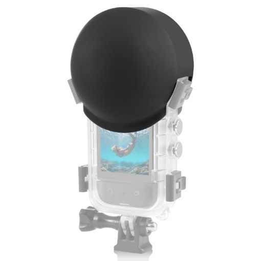 Insta360 X3 PULUZ Dive Case Lens Guard Silicone Cover - Black - 1