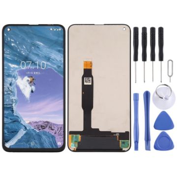 Nokia X71/8.1 Plus TFT LCD Screen with Digitizer - Black - 1