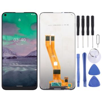 Black TFT LCD Screen for Nokia 3.4 with Digitizer - Full Assembly - 1
