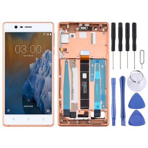 Nokia 3 TA-1032 TFT LCD Screen Digitizer Assembly (Gold) - 1