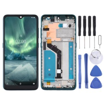 TFT LCD Screen for Nokia 6.2 Digitizer Full Assembly (Green) - 1