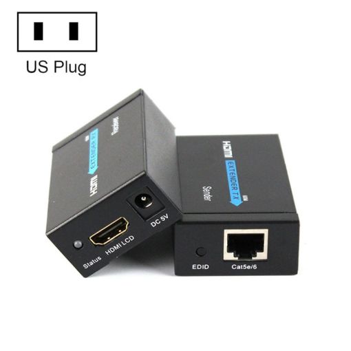 HDY-60 HDMI to RJ45 60m Extender Single Network Cable Amplifier - 1