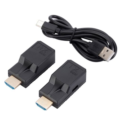 60m RJ45 to HDMI Network Extender with Cable - 1