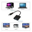 USB3.0 to VGA Converter Cable - 1080P Resolution (Black) - 5