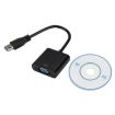 USB3.0 to VGA Converter Cable - 720P Resolution (Black) - 4