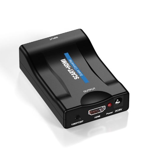 SCART to HDMI Converter - HDTV1080P HD (Black) - 1