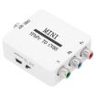 Mini YPBPR to CVBS Video Converter Component AV Adapter White - 1