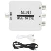 Mini YPBPR to CVBS Video Converter Component AV Adapter White - 3