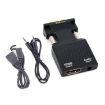 HW-2217 VGA to HDMI Converter With Audio - Black - 2