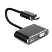 JUNSUNMAY 1080P HDMI to HDMI + VGA Converter Adapter - 1