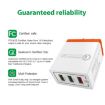 AR-QC-03 2.1A 3 USB Ports Quick Charger Travel Charger - 5