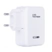 HT-CD03 15.5W 5V 3.1A 4-Port USB Wall Charger EU Plug White - 3