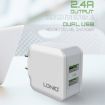 LDNIO A2201 Dual USB Charger with Type-C Cable - 5