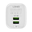 LDNIO A201 Dual USB Charger with Micro USB Cable - UK Plug - 2