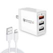 SDC-30W 2 in 1 USB to 8 Pin Data Cable + 30W QC 3.0 USB Charger - 1