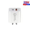 TCS-20WACA 20W PD Type-C + QC 3.0 Fast Charging Travel Charger + Cable - 2