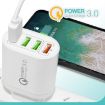 QC-04 QC3.0 Multi-ports Charger with 3A USB Cable, EU Plug - 5