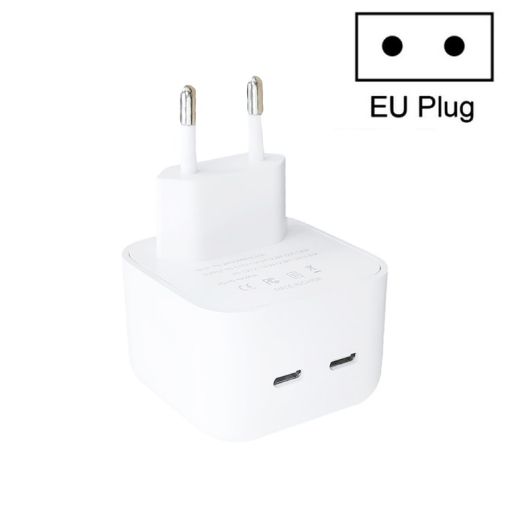SDC-40W Dual PD USB-C Charger for iPhone/iPad, EU Plug - 1