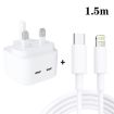 SDC-40W Dual PD USB-C Charger with 1.5m Cable, UK Plug - 1