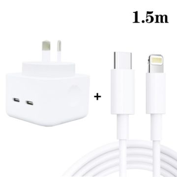 SDC-40W Dual PD USB-C Charger with 1.5m Cable - AU Plug - 1