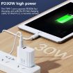 REMAX RP-U82 30W USB+USB-C Fast Charger - US Plug (White) - 2