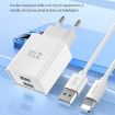 TOTU Joe Series Dual USB Ports Travel Charger - UK Plug (White) - 5
