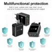 45W PD25W + 2 x QC3.0 USB Multi Port Charger with USB to 8 Pin Cable - 6
