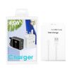 45W PD25W + 2 x QC3.0 USB Multi Port Charger with USB to 8 Pin Cable - 8
