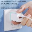 WK WP-U140 33W Power Series USB+USB-C Fast Charger - US Plug (White) - 3