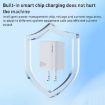 WK WP-U140 33W Power Series USB+USB-C Fast Charger - US Plug (White) - 5