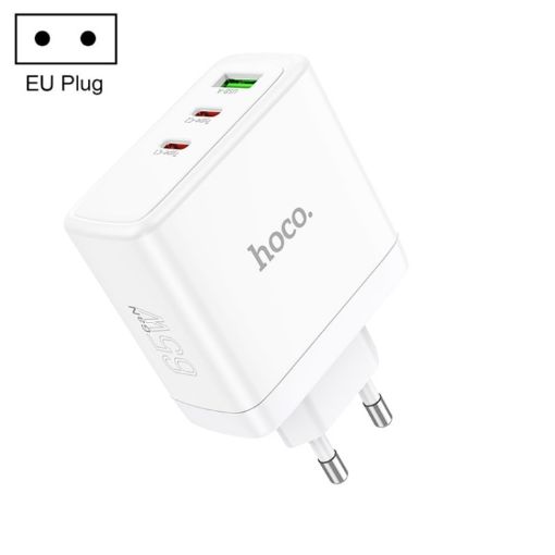 hoco N30 Glory PD 65W USB+ Dual USB-C Fast Charger EU Plug - 1