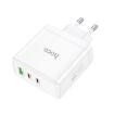 hoco N30 Glory PD 65W USB+ Dual USB-C Fast Charger EU Plug - 2