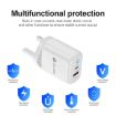 PD04 PD20W Type-C + QC18W USB Mobile Phone Charger, UK Plug - 4