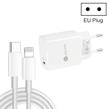 PD11 20W Fast Charger with 1m Type-C to 8 Pin Data Cable - 1