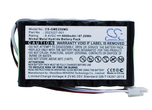 Battery for Hellige Monitor Dash 2500 Marquette MD 2500 (p/n 2023227-001) - 1