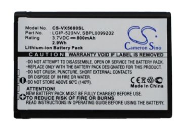 Battery for LG VX5600 VN570 Extravert Cosmos Touch Revere LGIP-520NV - 1