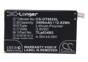 Battery for Tcl Y910T Y910 N3Y910T TLp034B1 TLp034B2 - 1