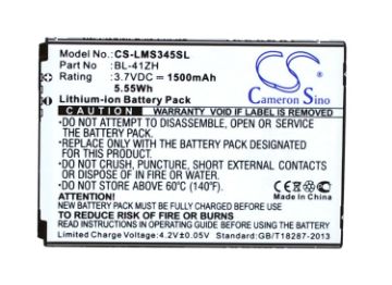 LG ZNFH 345 Y50 Tribute Duo Battery BL-41ZH BL-41ZHB - 1