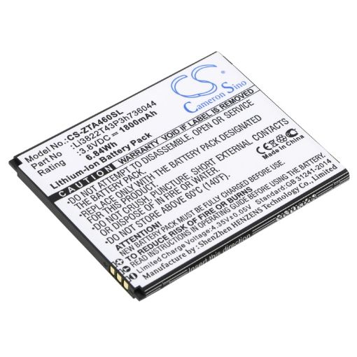 Zte Blade L4 A460 Battery Li3822T43P3h736044 - 1