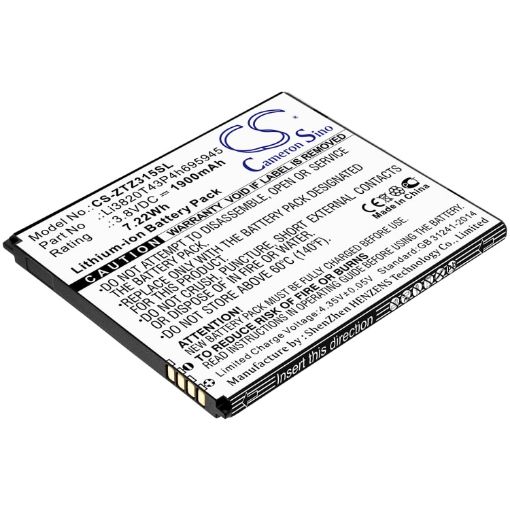 Zte Z3153VPP Blade Vantage 2 A3 2019 Battery Li3820T43P4h695945 - 1