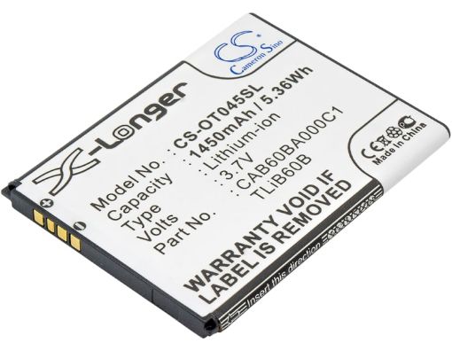 Alcatel One Touch Shockwave ADR3045 Battery CAB60B0001C1/CAB60B000C1 - 1