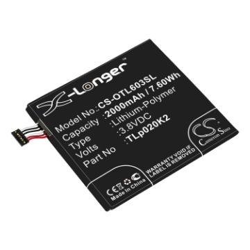 Alcatel OT-6039 Battery for One Touch Idol 3 4.7 (C2000023C2 TLp020K2) - 1
