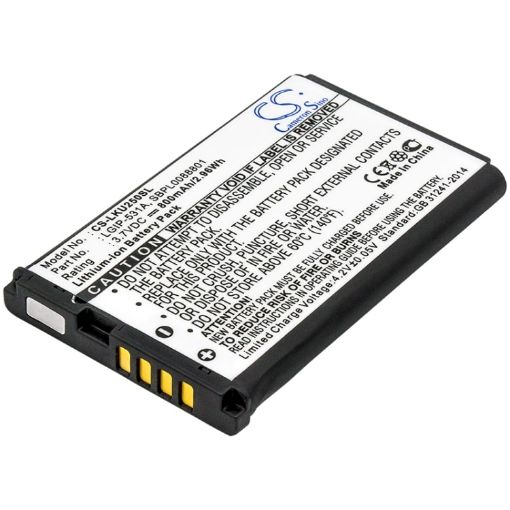 Battery for T-Mobile A180 A170 LGIP-531A SBPL0088801 - 1